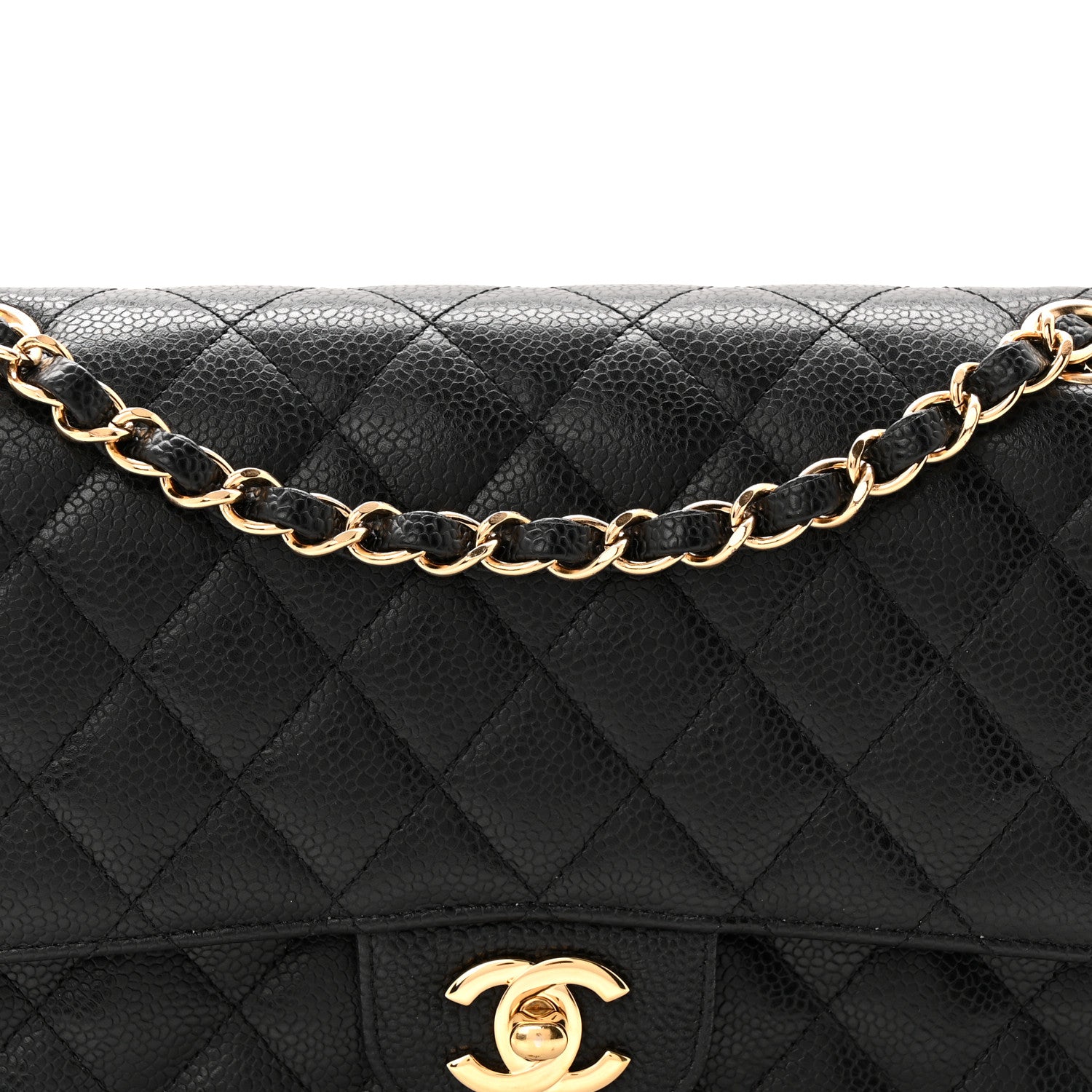 Chanel Caviar Quilted Medium Double Flap Black