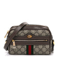 Gucci GG Supreme Monogram Web Mini Ophidia Shoulder Bag Brown