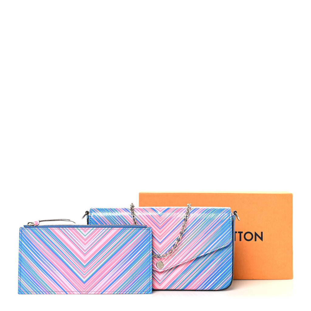 Louis Vuitton Epi Tropical Pochette Felicie Blue Rose