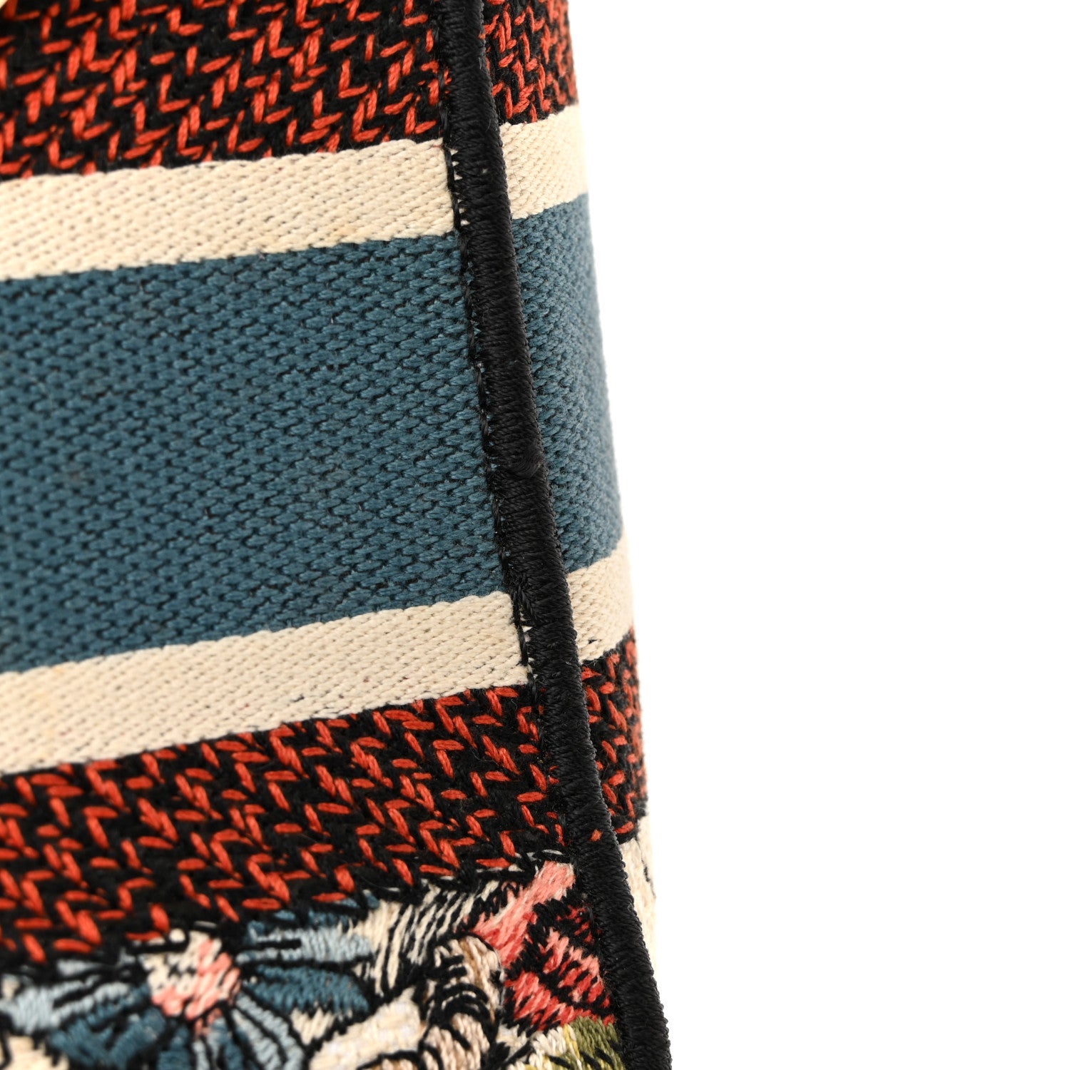 Christian Dior Canvas Constellation Embroidered Medium Lady D-Lite Latte Multicolor