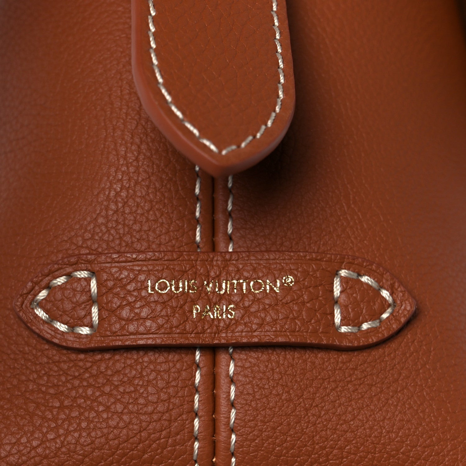 Louis Vuitton Grained Calfskin Low Key Messenger Cognac