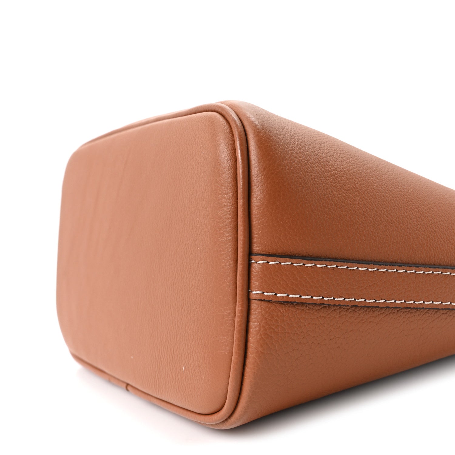 Louis Vuitton Calfskin Lock and Walk Bucket Cognac