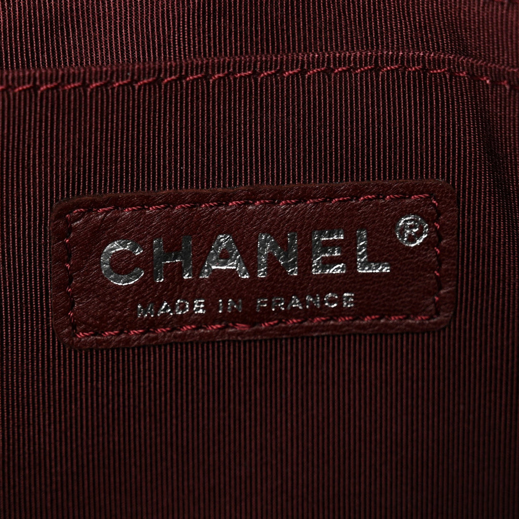 Chanel Patent Quilted Secret Label Medium Flap Black