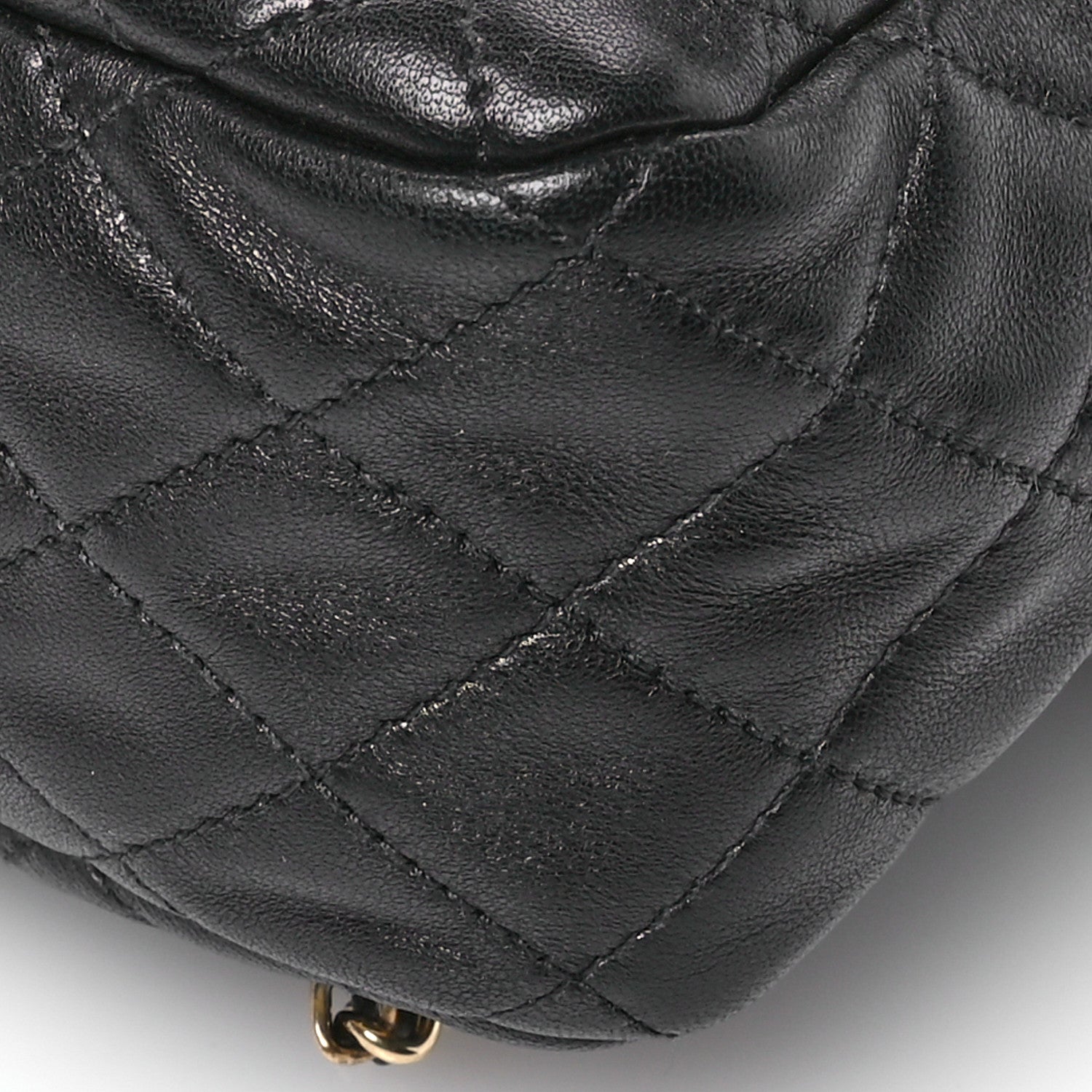 Chanel Lambskin Quilted Large In Seoul Backpack Black