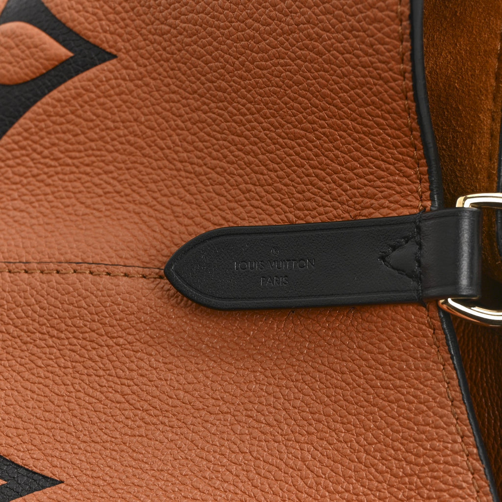 Louis Vuitton Empreinte Monogram Giant Crafty Neonoe MM Caramel Black