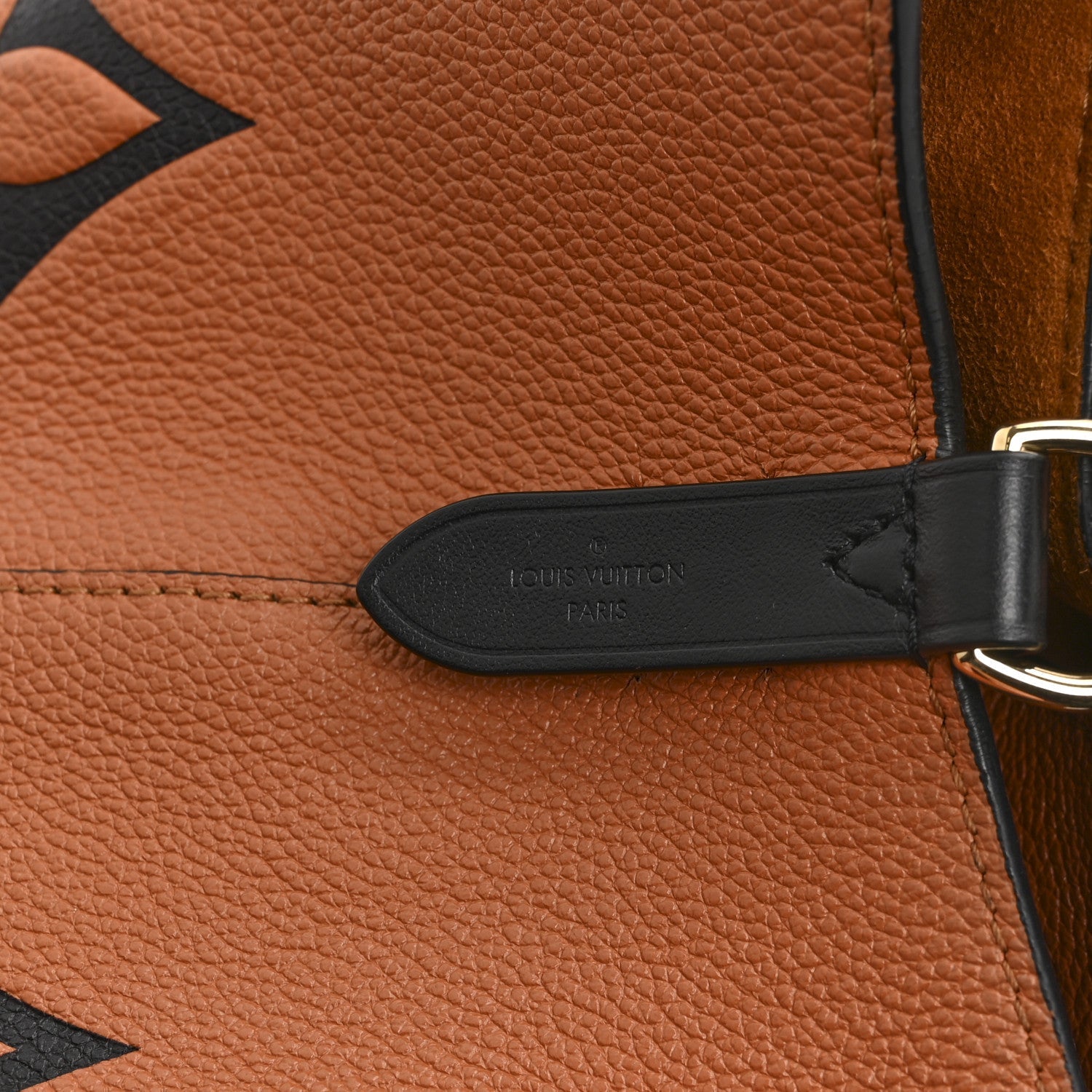 Louis Vuitton Empreinte Monogram Giant Crafty Neonoe MM Caramel Black
