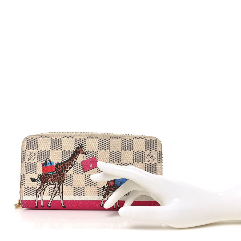 Louis Vuitton Damier Azur 2017 Christmas Animation Zippy Wallet