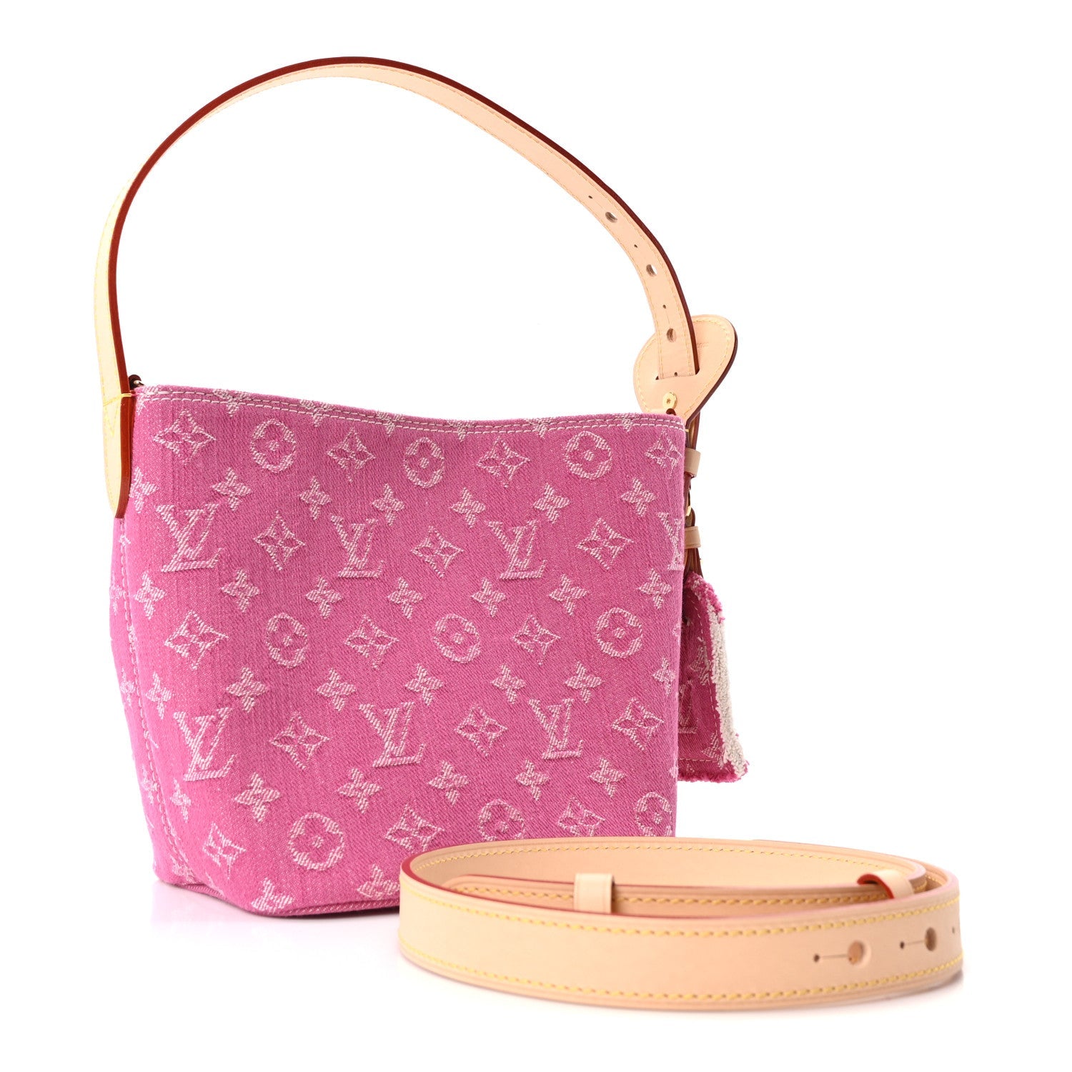 Louis Vuitton Monogram Denim All In BB Fuchsia
