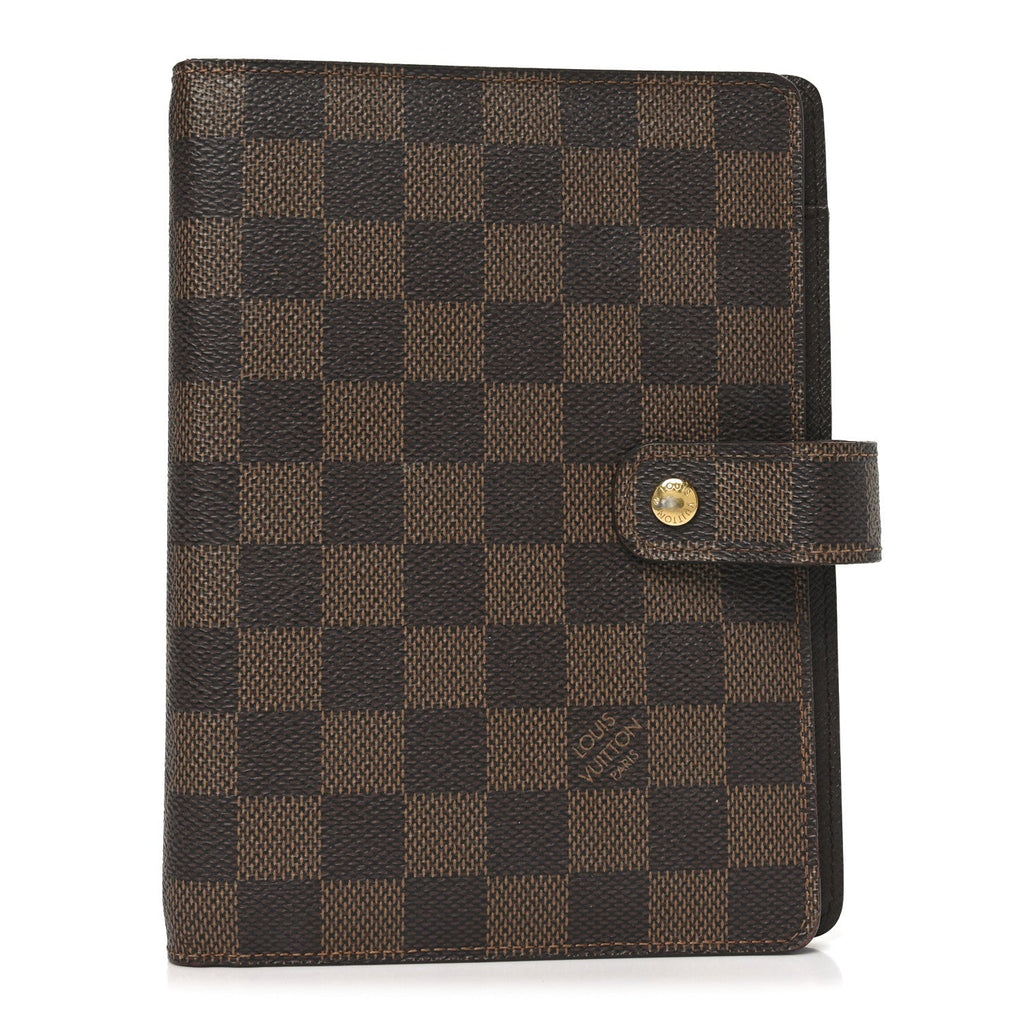 Louis Vuitton Damier Ebene Medium Ring Agenda Cover