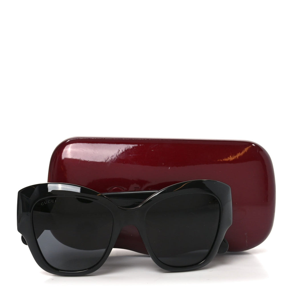 Gucci Acetate GG Butterfly Sunglasses GG0808S Black