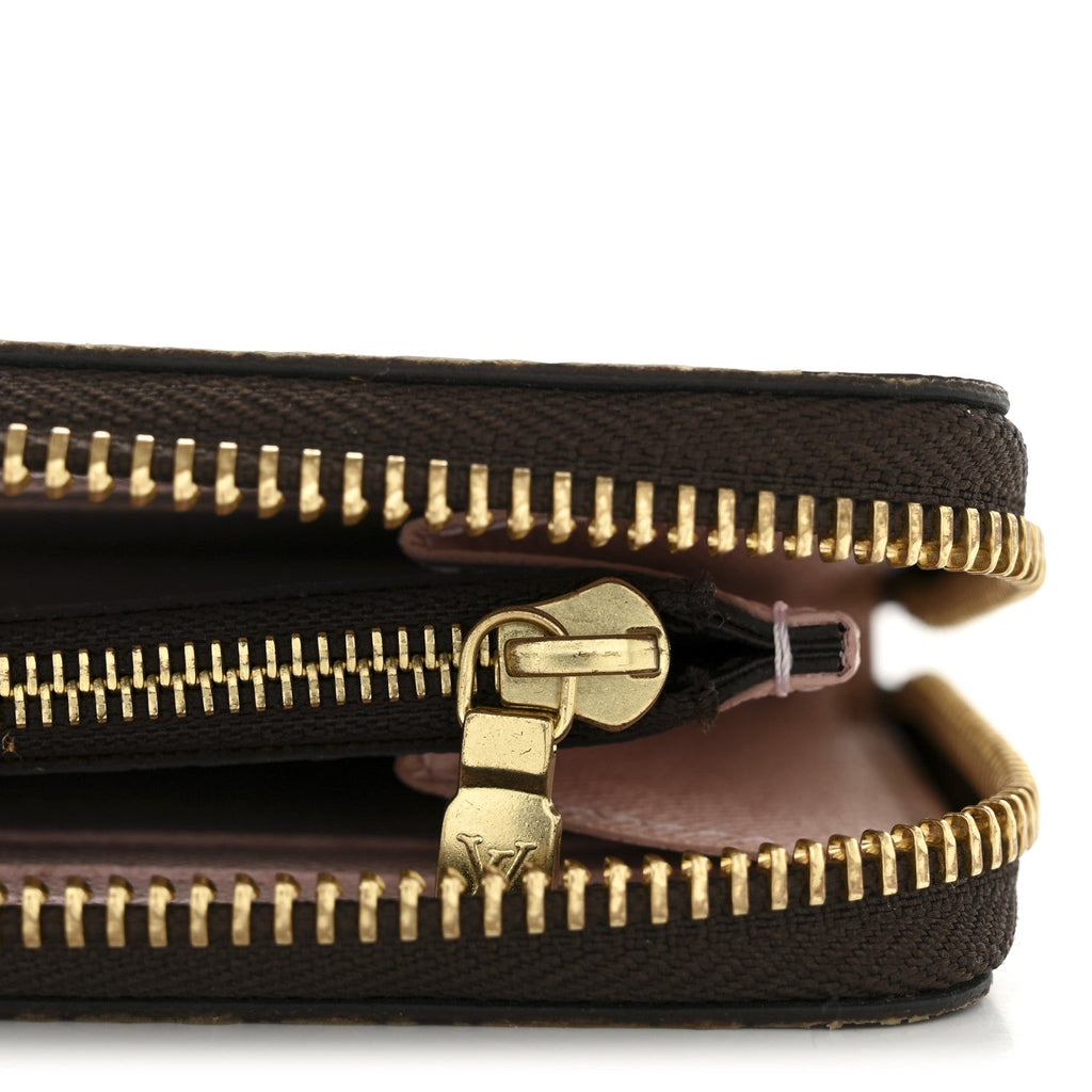 Louis Vuitton Monogram Clemence Wallet Rose Ballerine