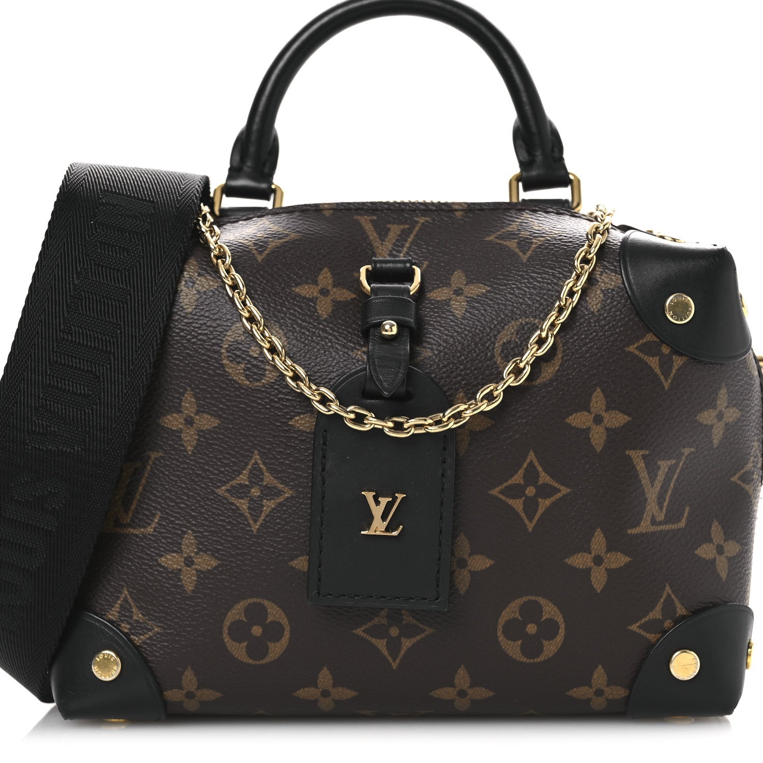 Louis Vuitton Monogram Petite Malle Souple Black