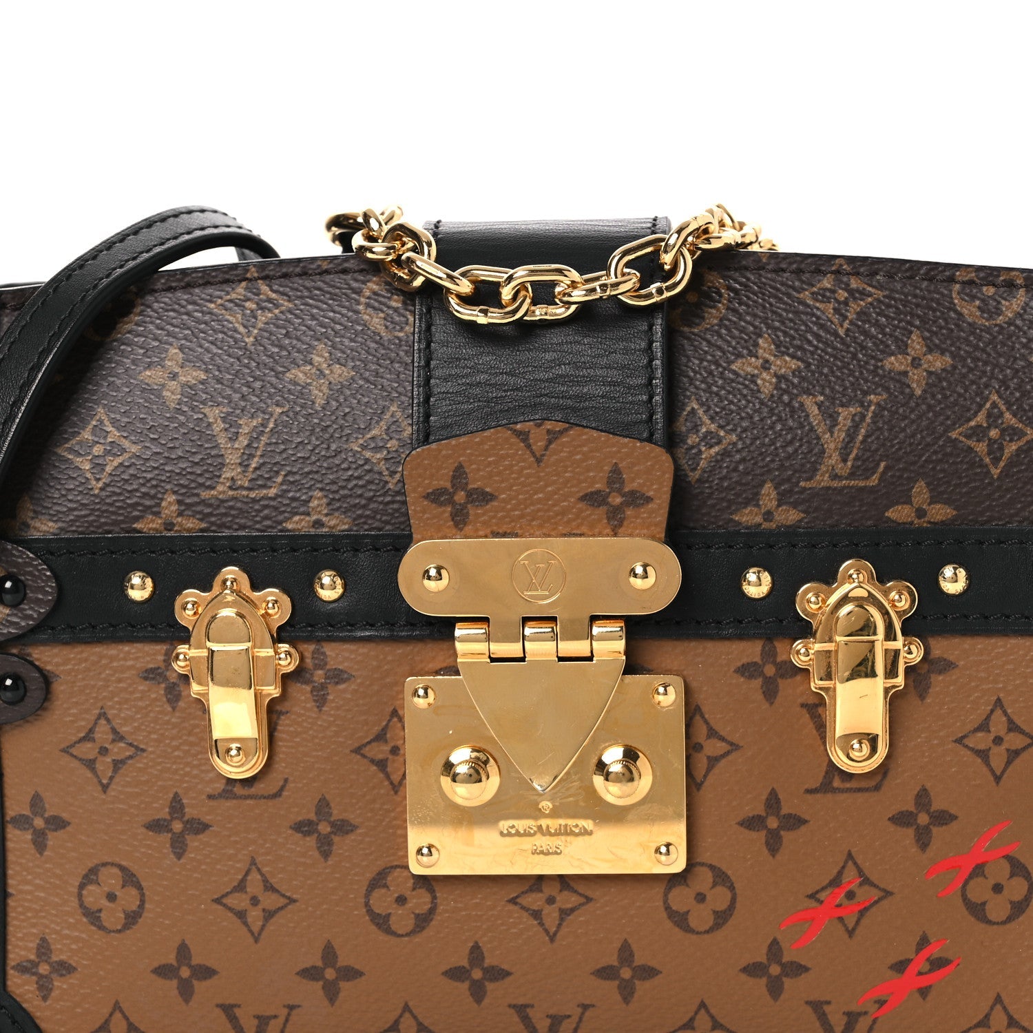 Louis Vuitton Reverse Monogram Trunk Clutch