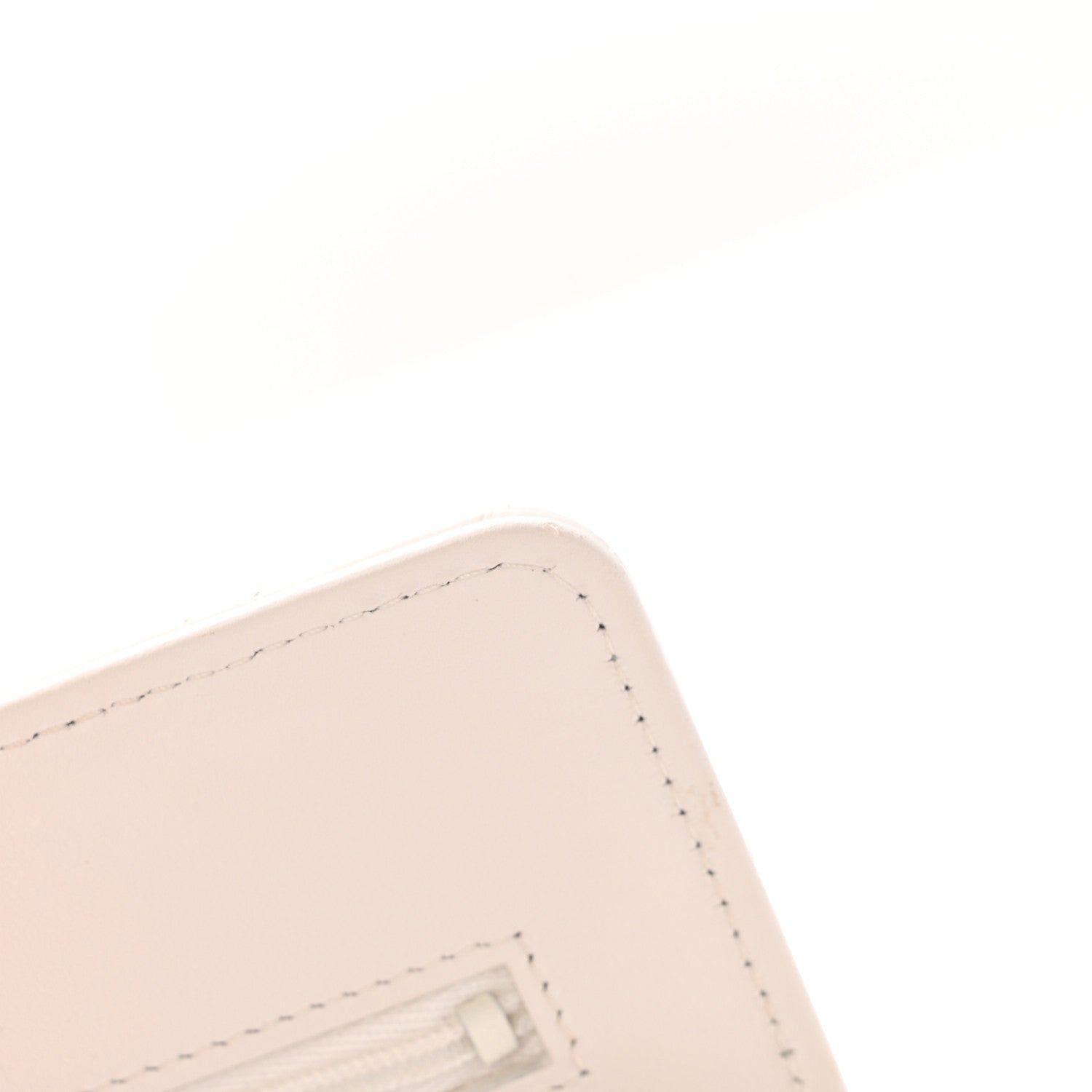 Chanel Shiny Crumpled Calfskin Quilted Enamel Heart Wallet On Chain WOC White