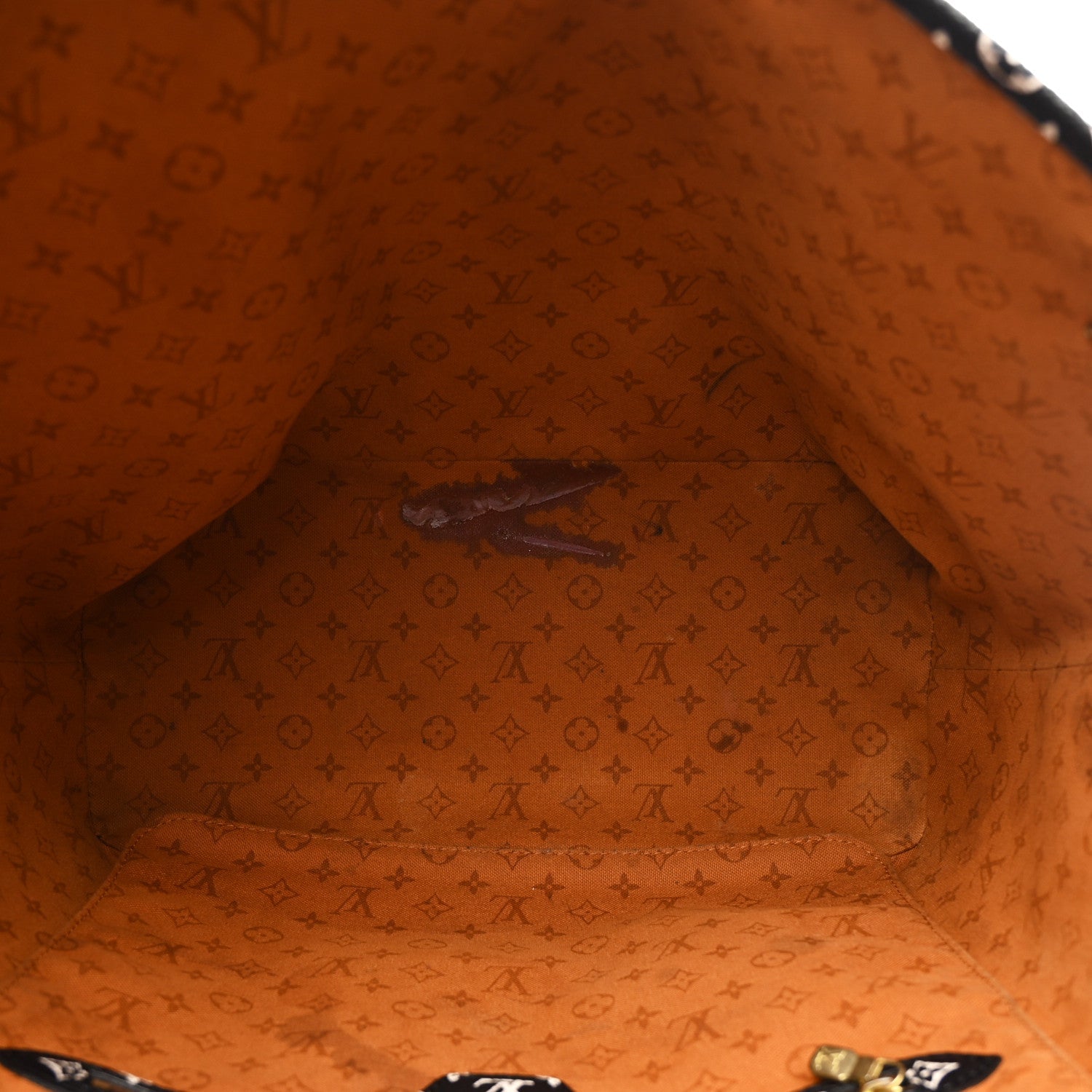 Louis Vuitton Monogram Giant Crafty Neverfull MM Creme Caramel