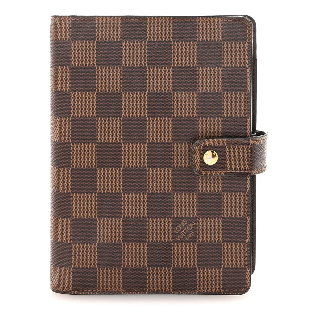 Louis Vuitton Damier Ebene Medium Ring Agenda Cover