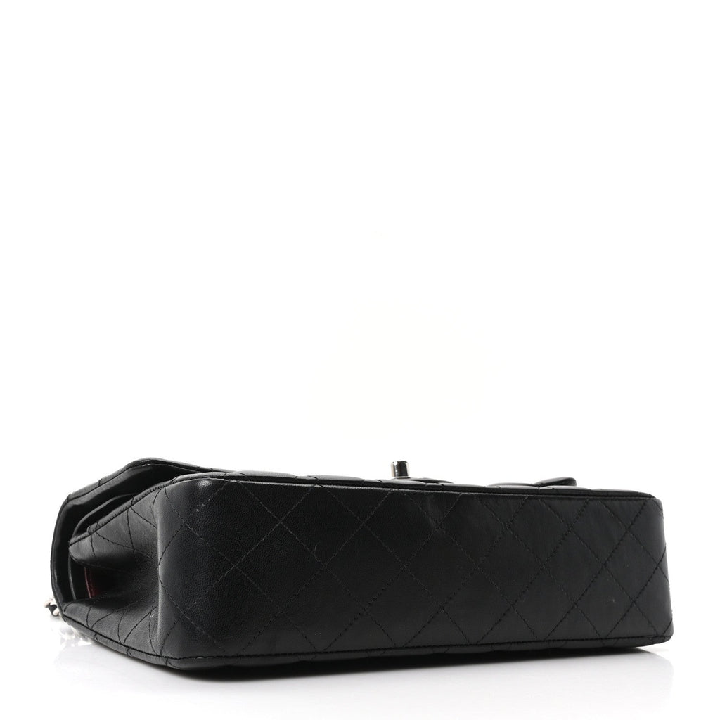 Chanel Lambskin Quilted Medium Double Flap Black