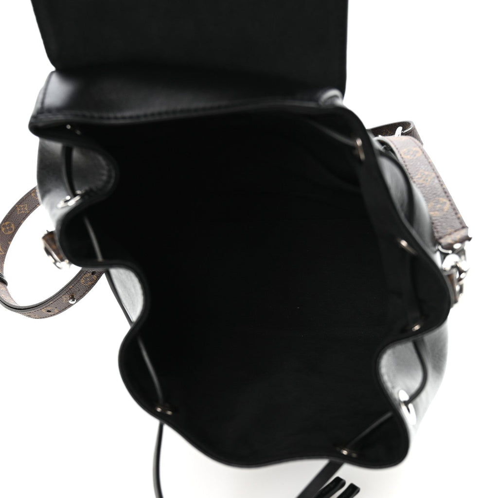 Louis Vuitton Lambskin Monogram Montsouris Vibe PM Black