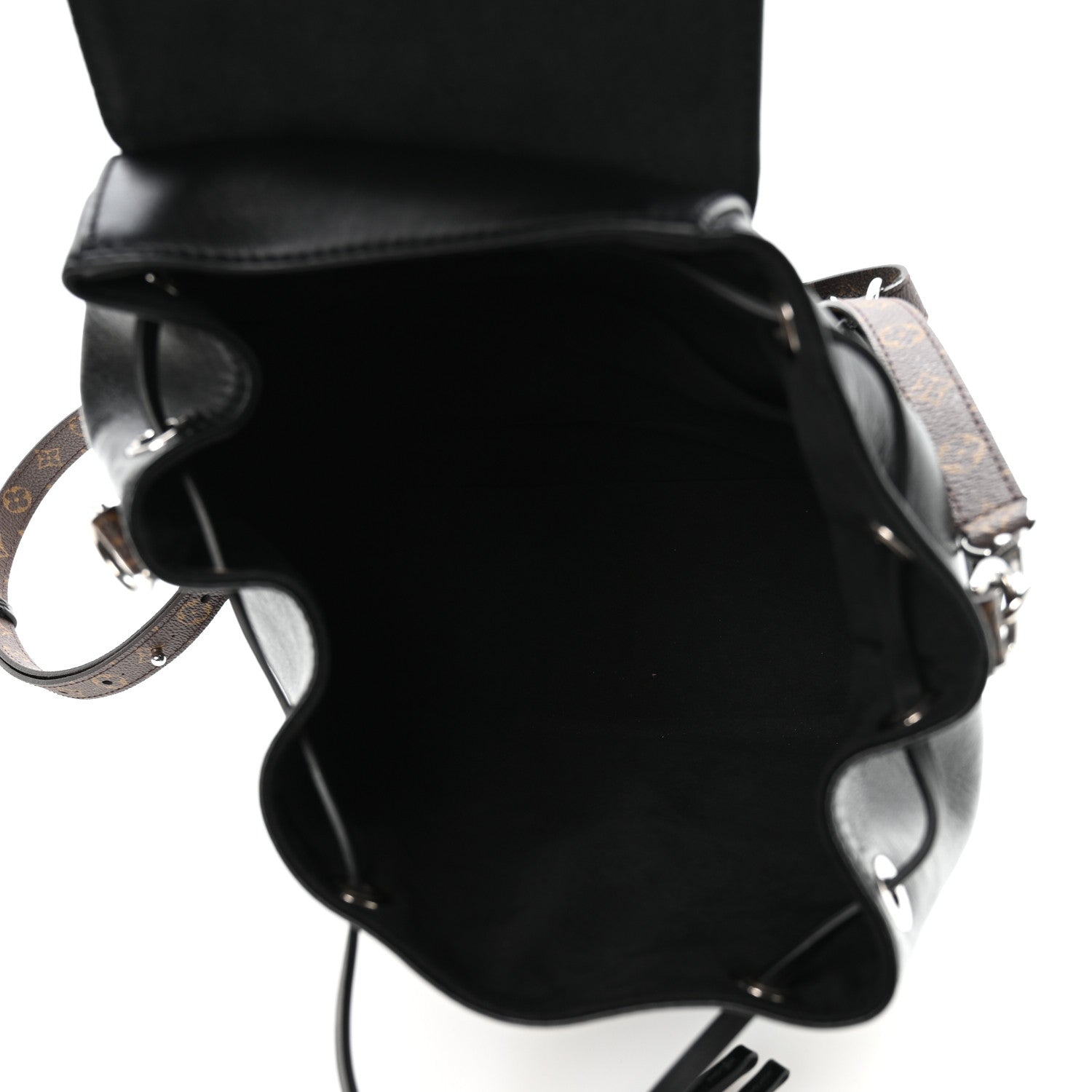 Louis Vuitton Lambskin Monogram Montsouris Vibe PM Black
