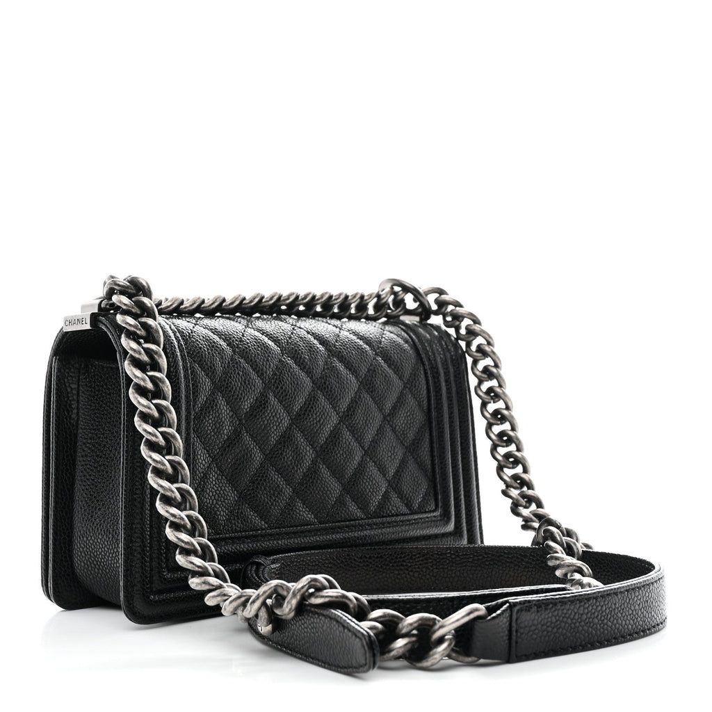 Chanel Caviar Quilted Small Boy Flap Black