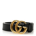 Gucci Calfskin Double G 30mm Belt 75 30 Black