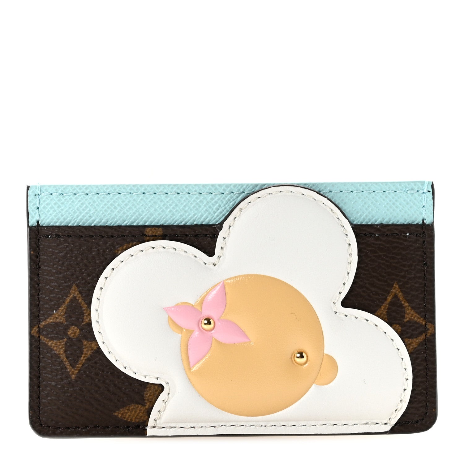 Louis Vuitton Monogram Vivienne Card Holder Animation Blue