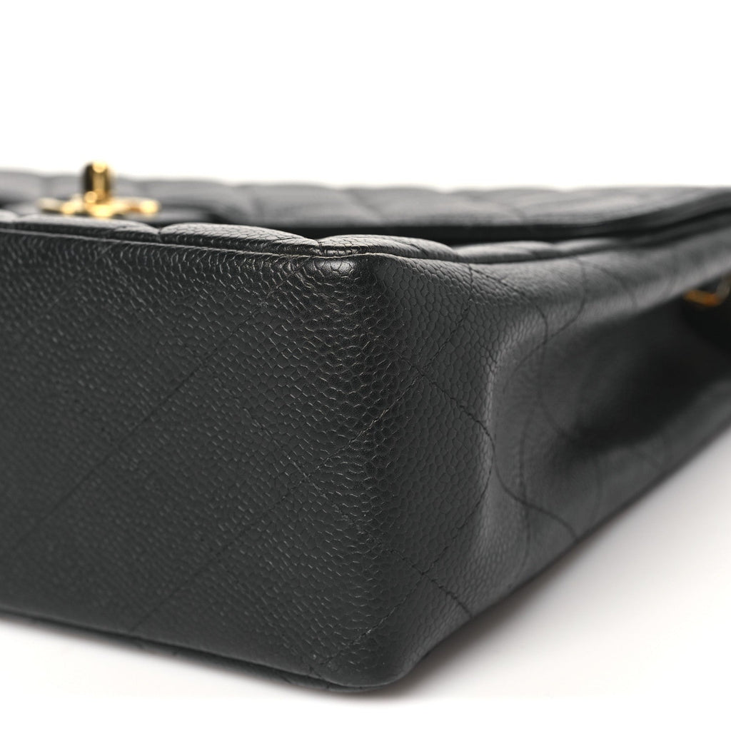 Chanel Caviar Jumbo Single Flap Black