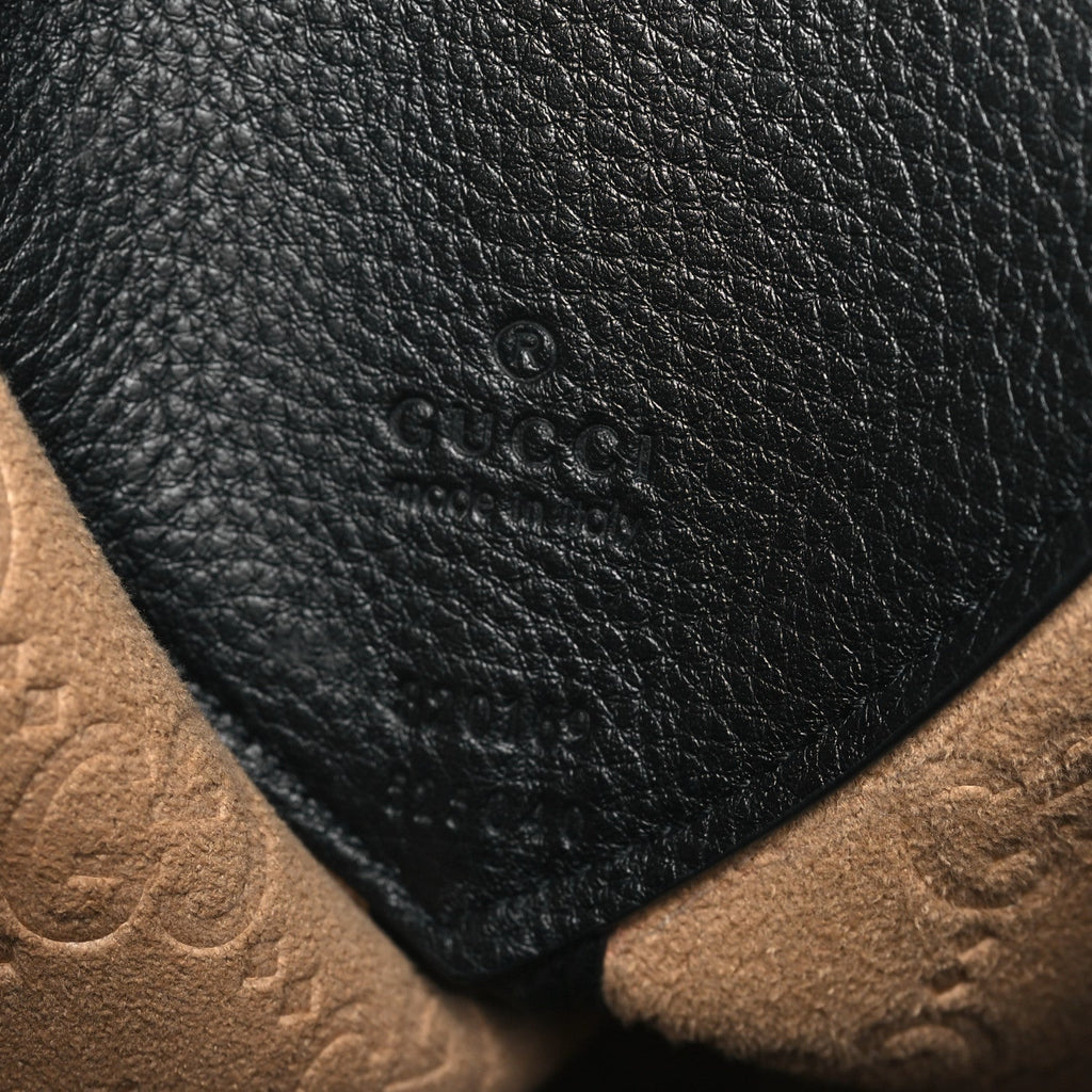 Gucci Soft Grained Calfskin Maxi B Hobo Black