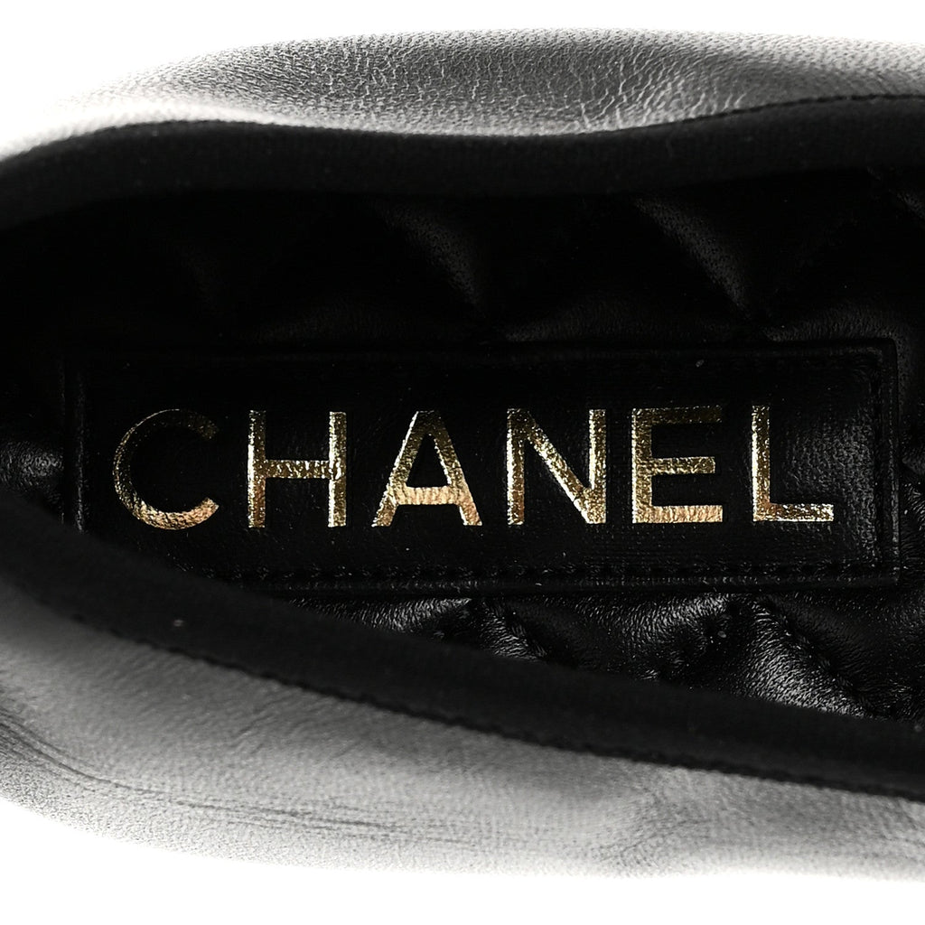 Lambskin Mary Jane Flats 40 Black