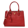 Prada Saffiano Soft Calfskin Large Tote Fuoco