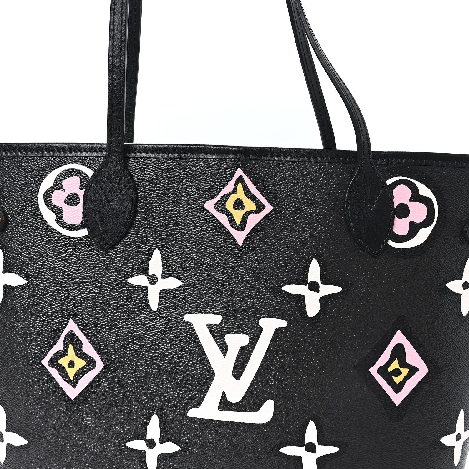 Louis Vuitton Monogram Giant Wild at Heart Neverfull MM Black