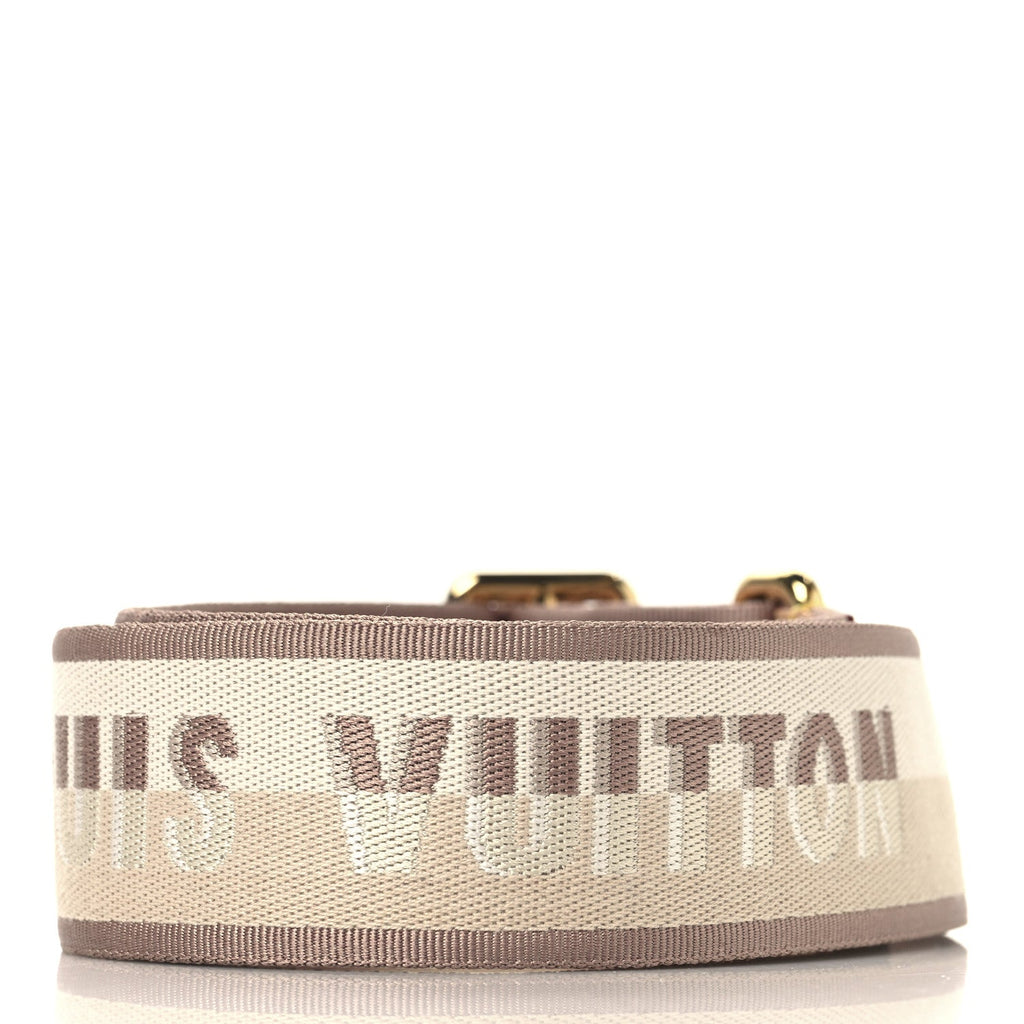 Louis Vuitton Jacquard Speedy Bandouliere 20 Shoulder Strap Beige