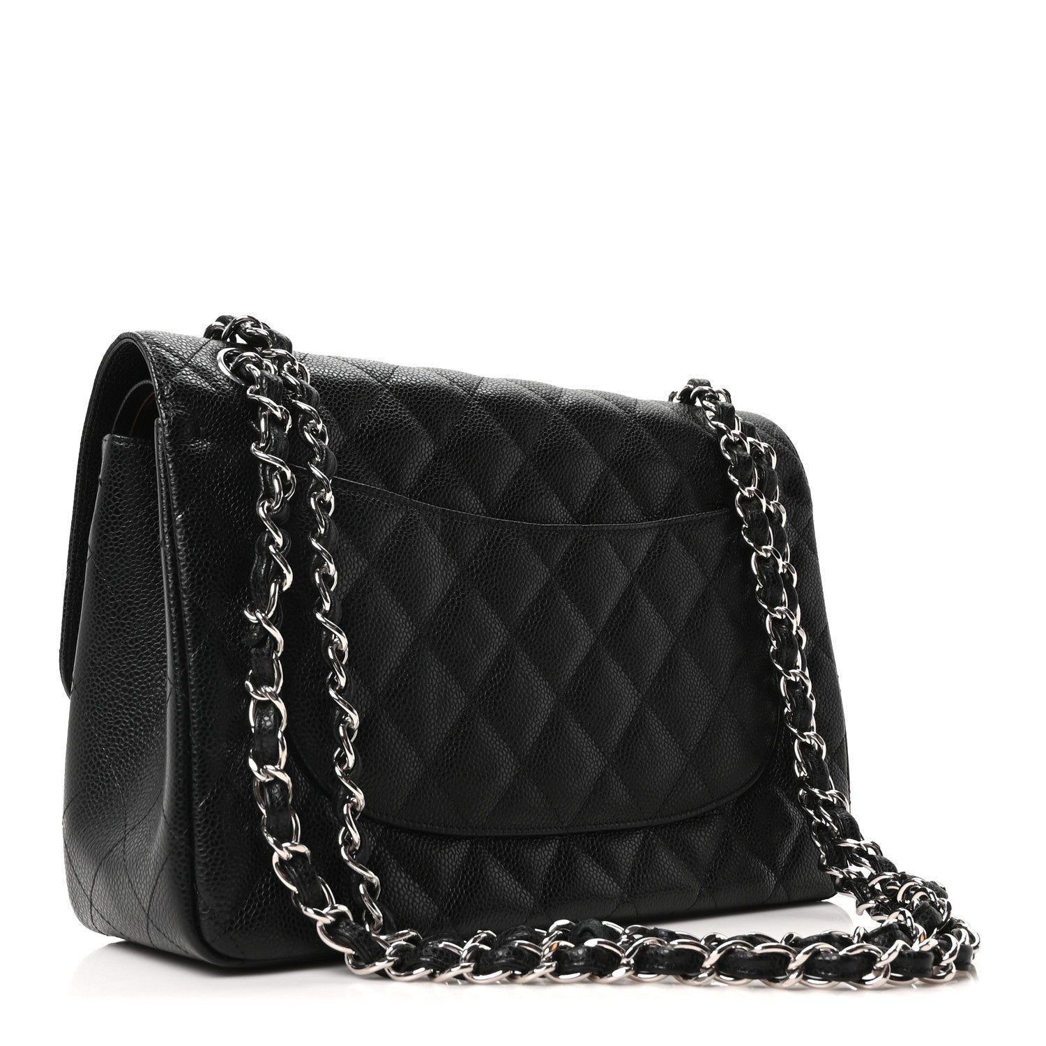 Chanel Caviar Quilted Jumbo Double Flap Black