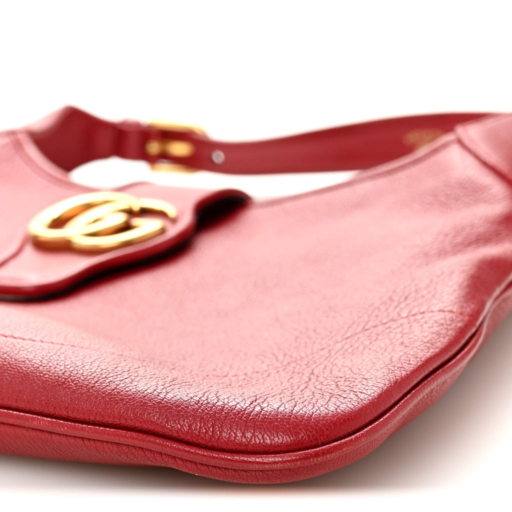 Gucci Goatskin Medium Aphrodite Shoulder Bag Hibiscus Red