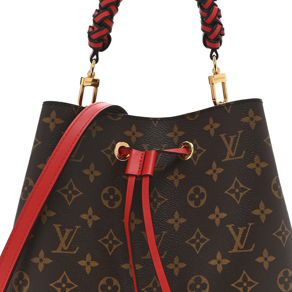 Louis Vuitton Monogram Braided Neonoe Coquelicot