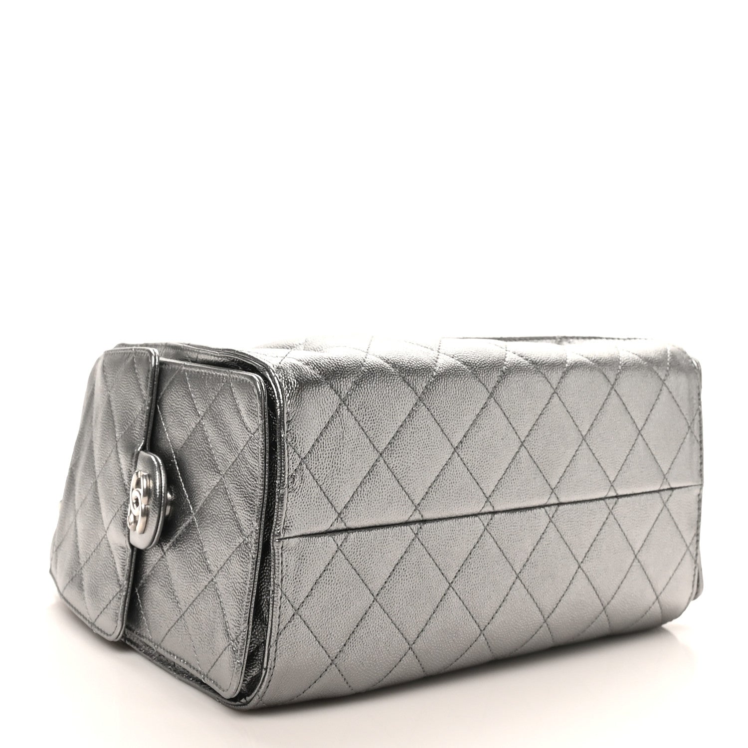 Chanel Metallic Caviar Quilted Small Chanel 25 Handbag Anthracite