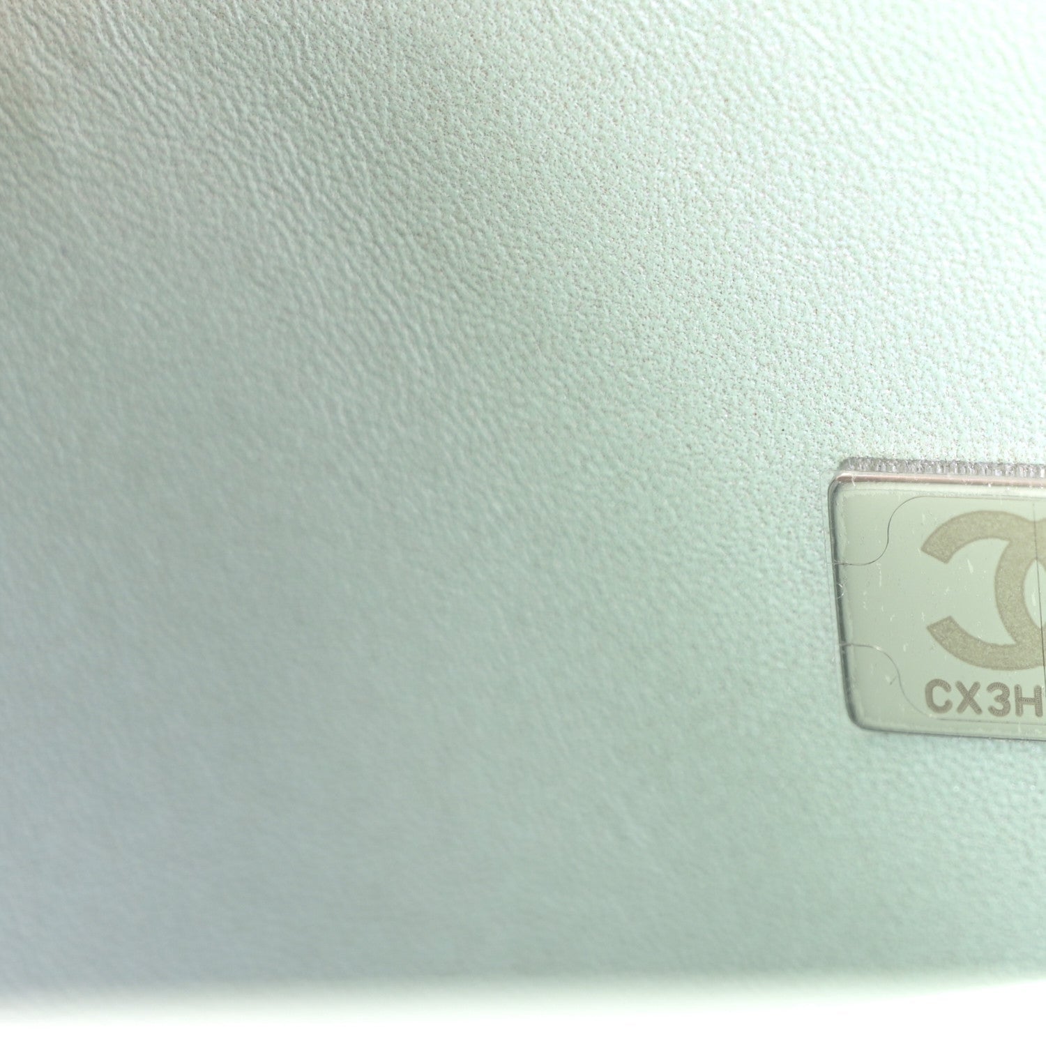 Chanel Iridescent Calfskin Quilted Medium Double Flap Light Blue