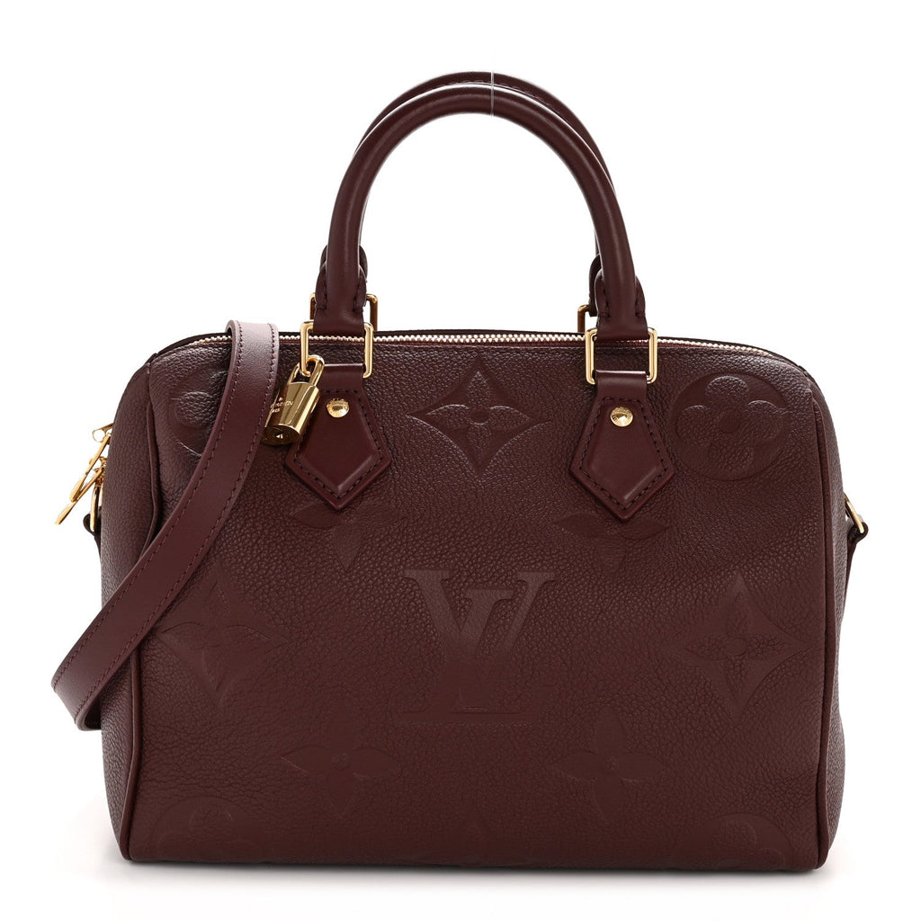 Louis Vuitton Empreinte Monogram Giant Speedy Bandouliere 25 Wine