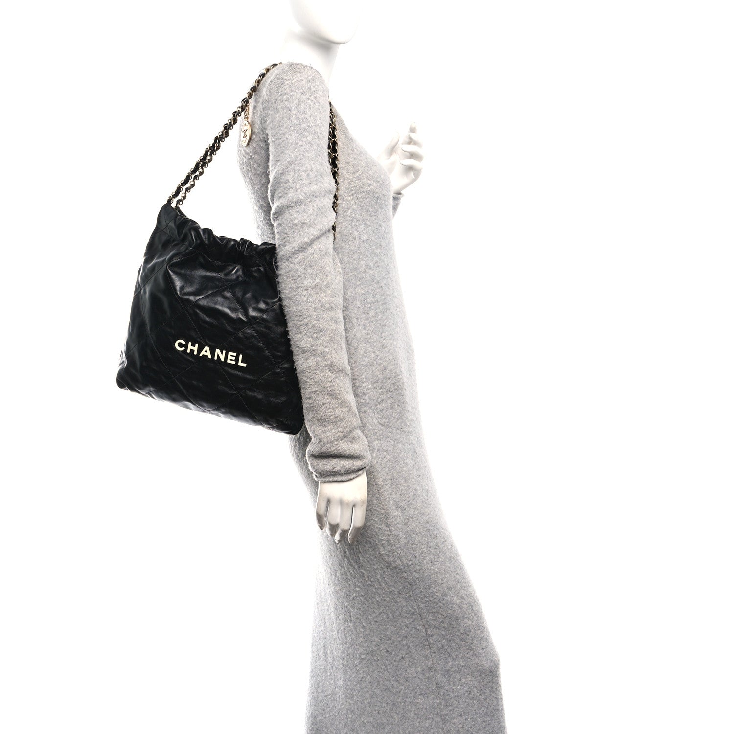 Chanel Calfskin Quilted Small Chanel 22 Black