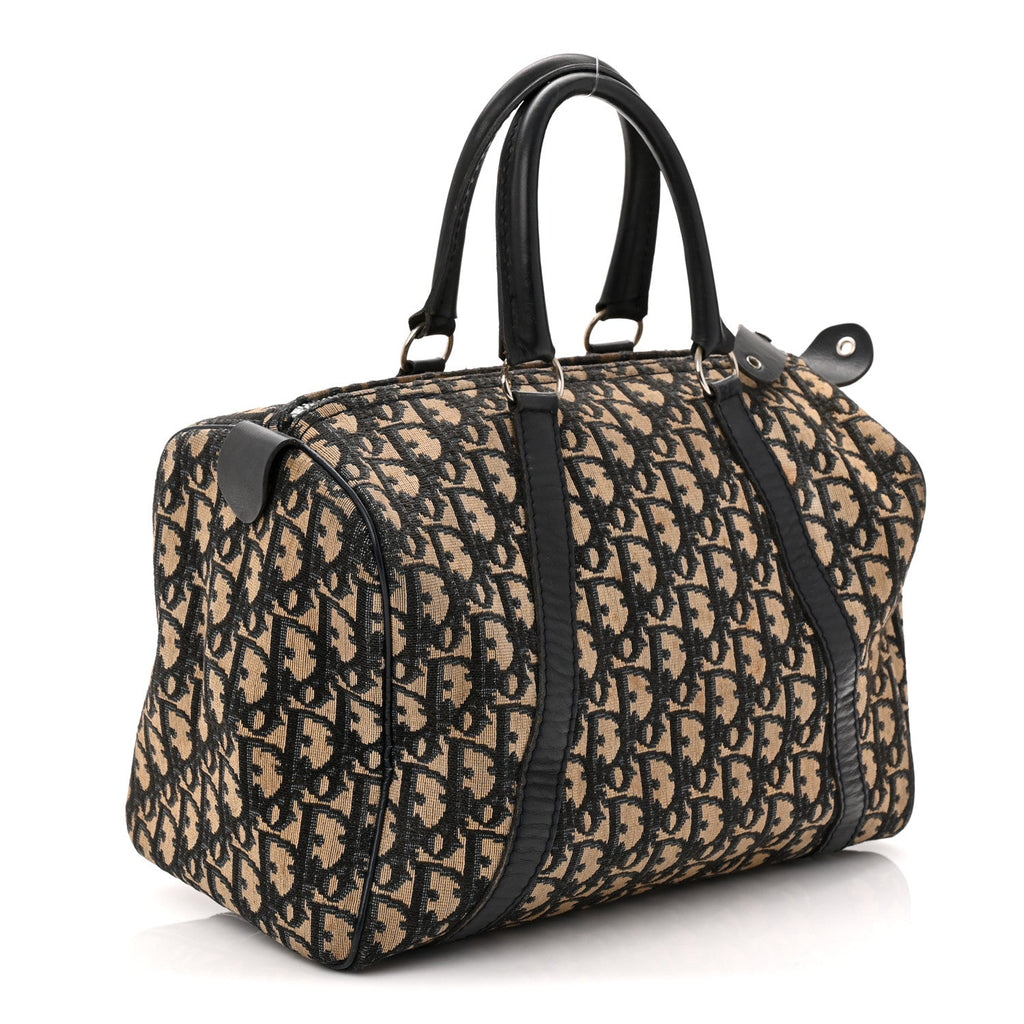 Christian Dior Monogram Boston Navy Blue