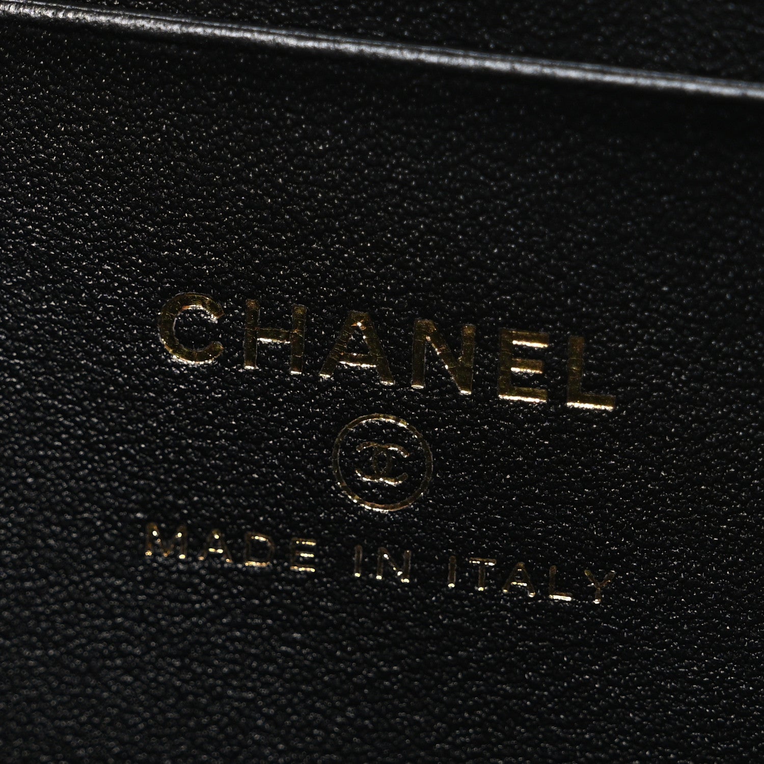 Chanel Goatskin Quilted Top Handle Slim Vanity With Chain Black