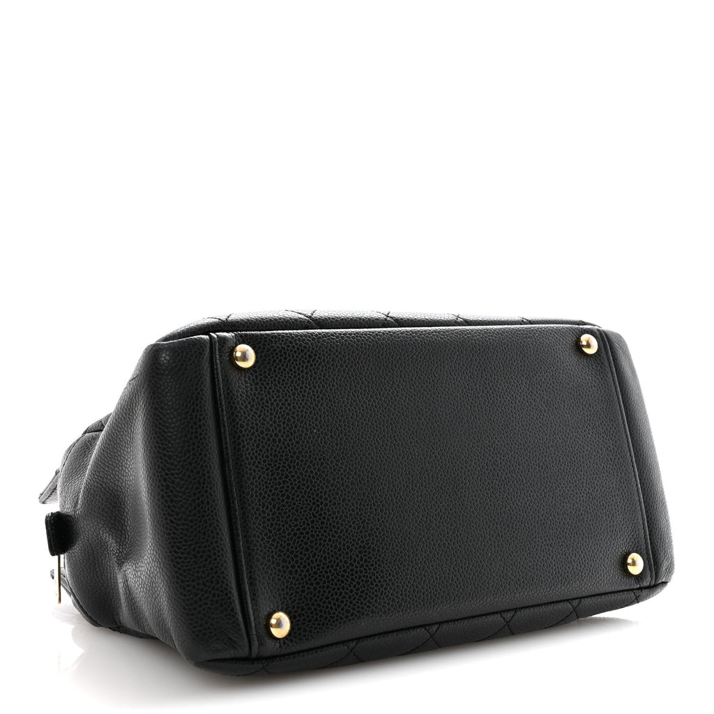Chanel Caviar Quilted Petit Timeless Tote PTT Black