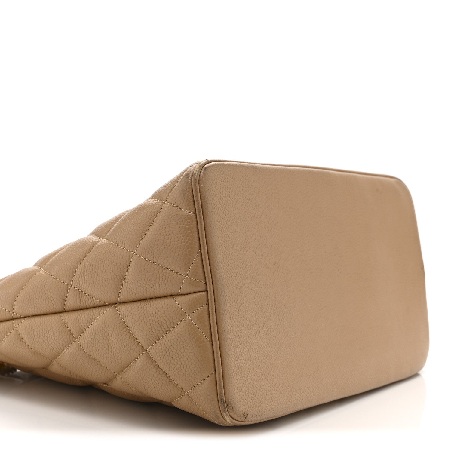 Chanel Caviar Quilted Medallion Tote Beige