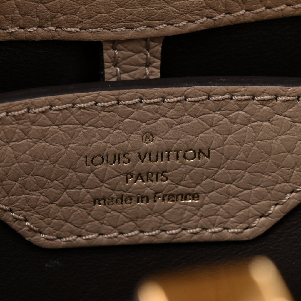 Louis Vuitton Taurillon Capucines BB Galet