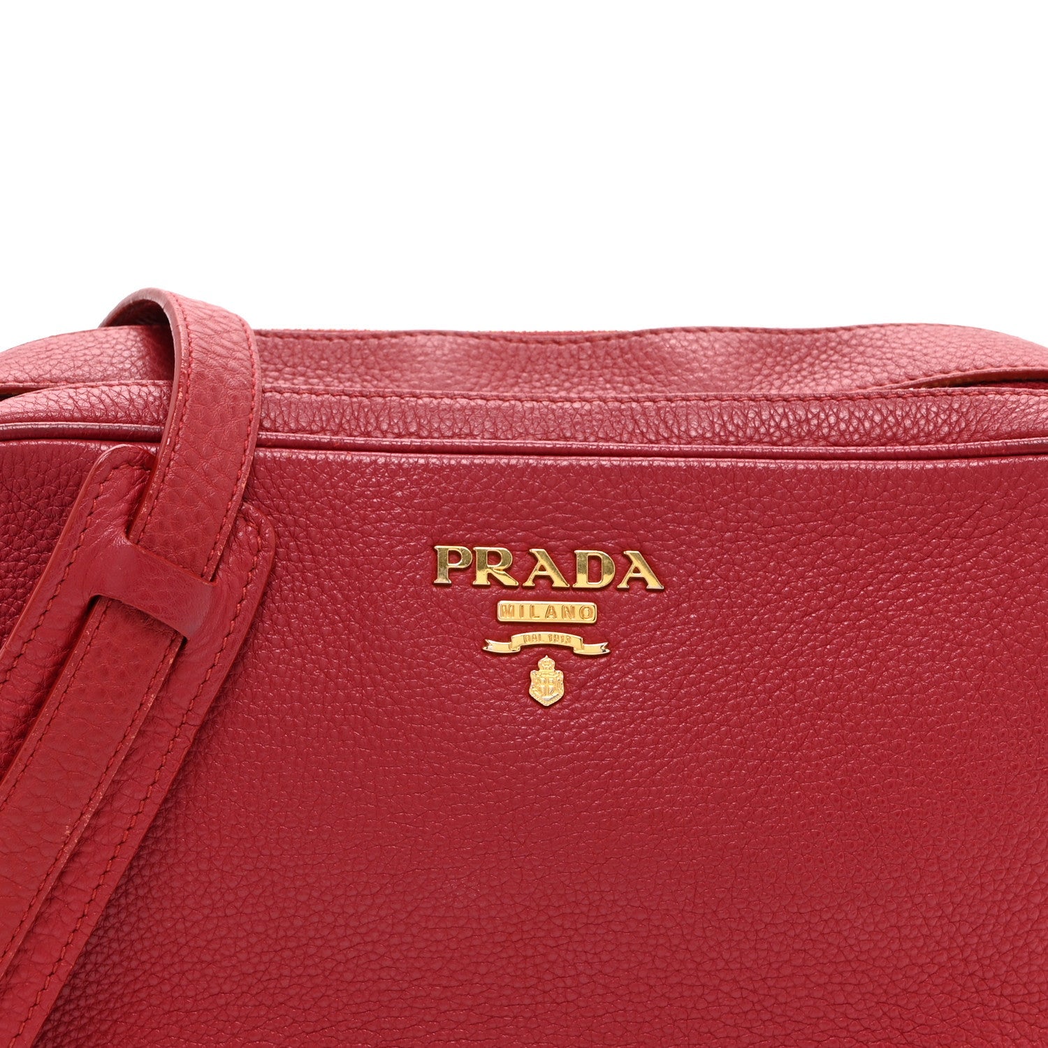 Prada Vitello Phenix Camera Bag Rosso