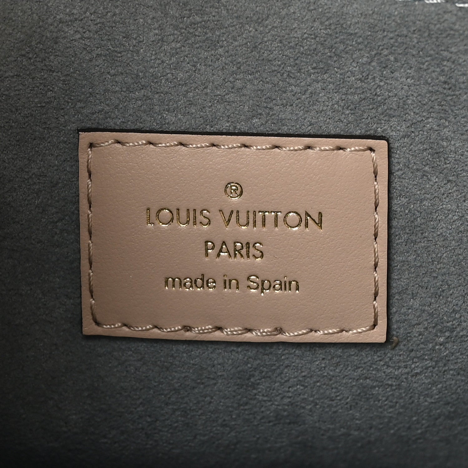 Louis Vuitton Calfskin Monogram On My Side PM Greige