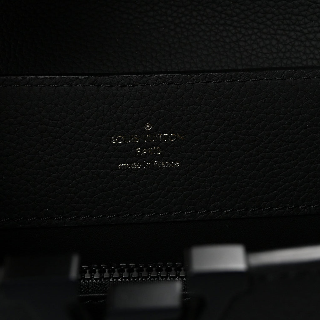 Louis Vuitton Taurillon Capucines East West MM Matte Black
