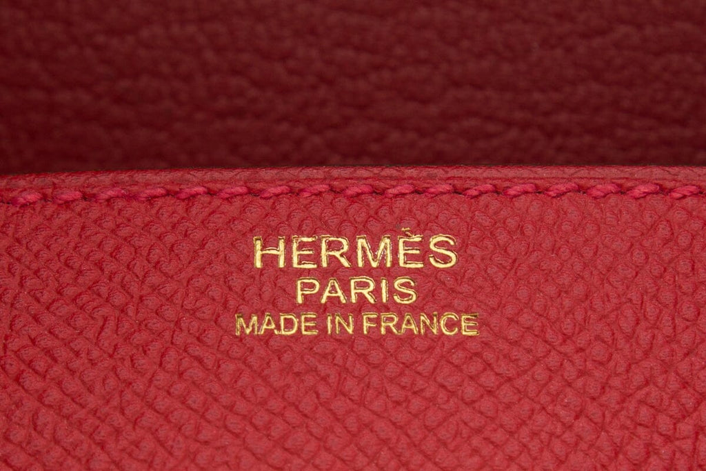 Hermès Rouge Casaque  Epsom Leather Birkin 30 CM