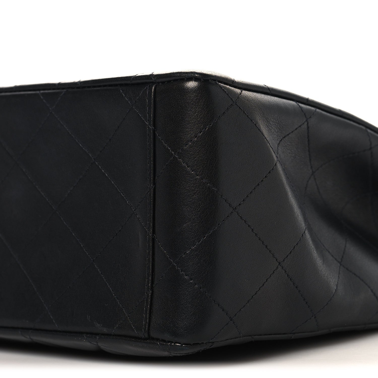 Chanel Lambskin Quilted XL Jumbo Single Flap Black