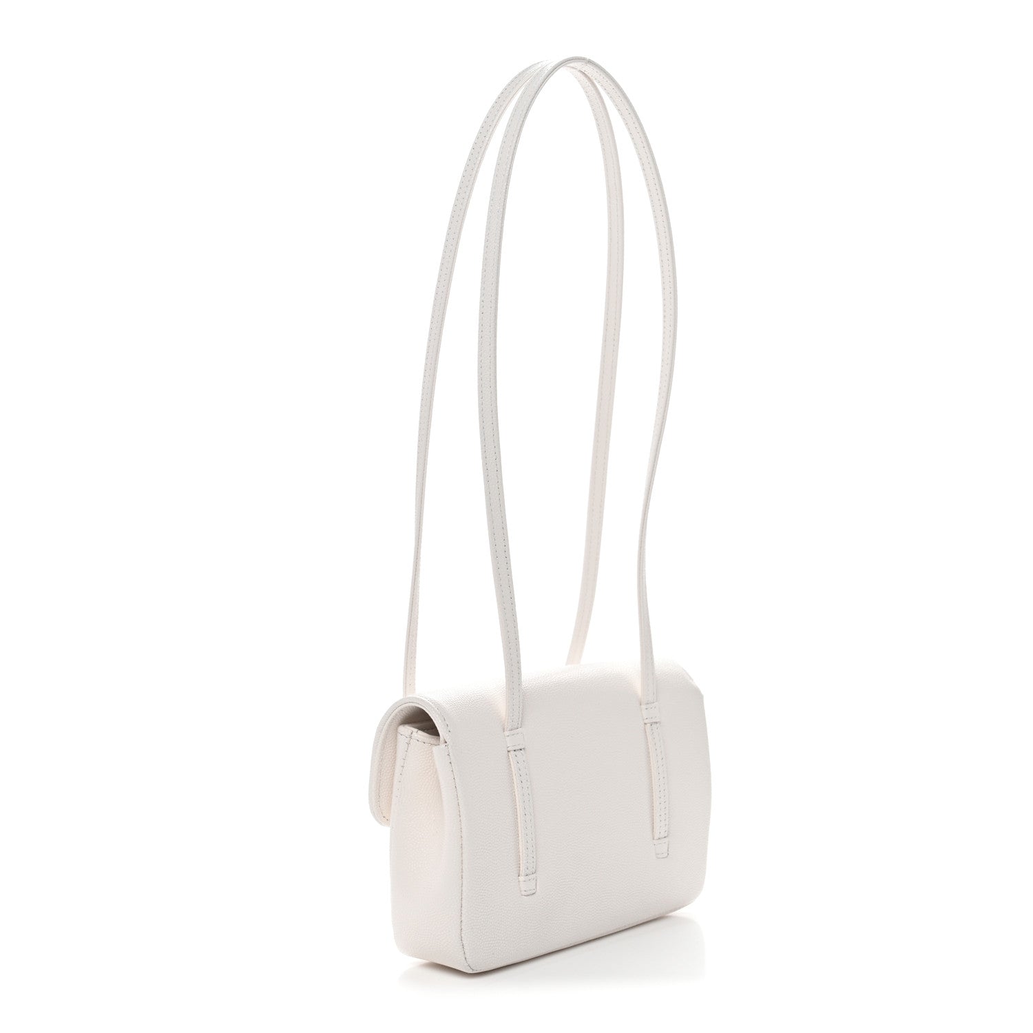 Chanel Shiny Caviar Mini Preppy Coco Shoulder Bag White